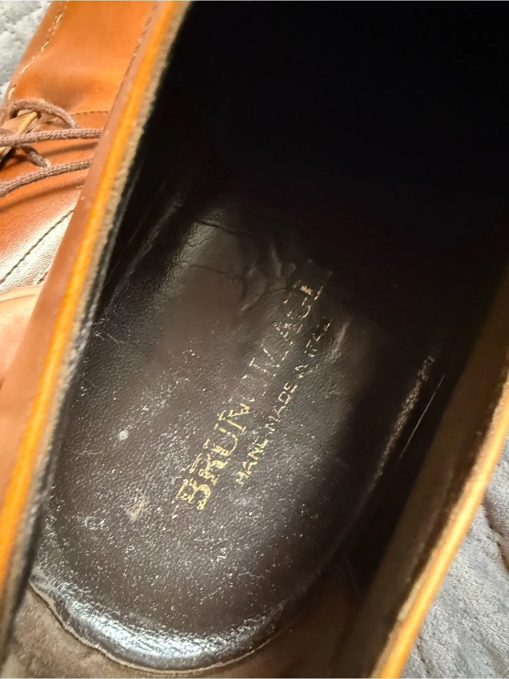 Men’s Luxury Bruno Magli RISKOR Leather Dress Shoes Italy - Size 10 Wide